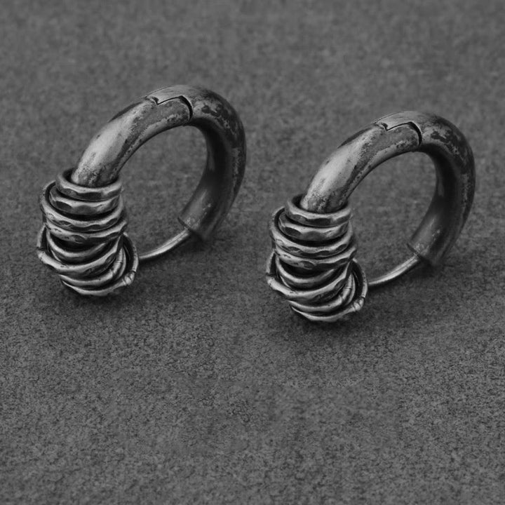 Pendientes de protección hechos a mano con Buddha Stones en plata de ley 925