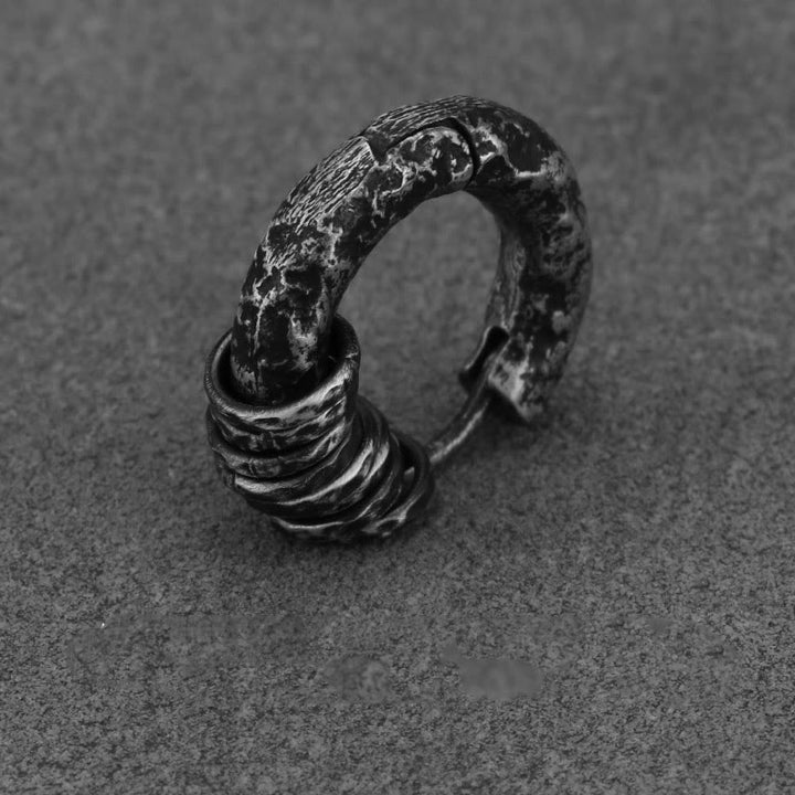 Pendientes de protección hechos a mano con Buddha Stones en plata de ley 925  - Negro carbón - Soltero - image 15