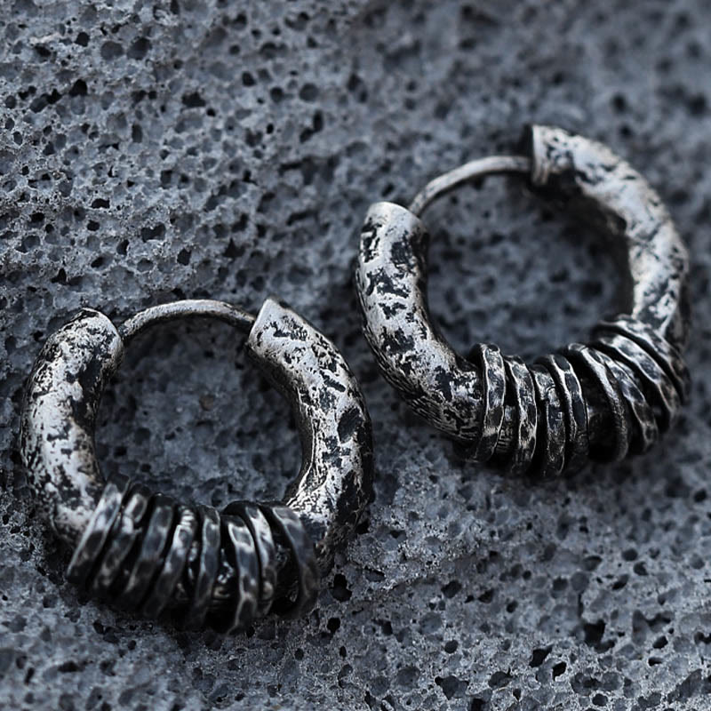 Pendientes de protección hechos a mano con Buddha Stones en plata de ley 925