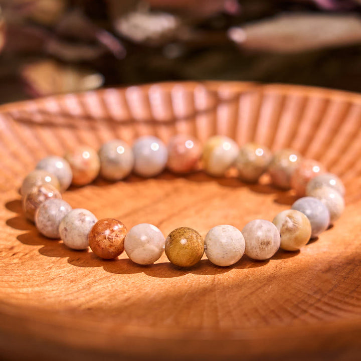 Pulsera positiva de felicidad de la serie amarilla con Buddha Stones que aumentan la confianza