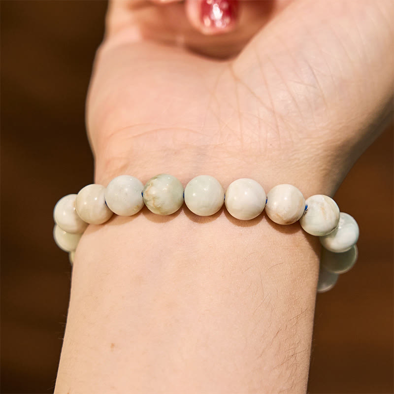Pulsera de equilibrio de conexión a tierra de la serie de colores neutros con Buddha Stones que conducen de regreso a la Tierra