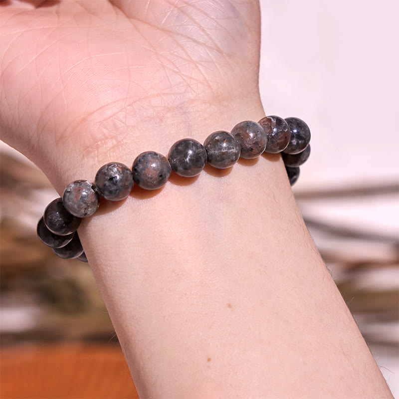 Pulsera de equilibrio de conexión a tierra de la serie de colores neutros con Buddha Stones que conducen de regreso a la Tierra