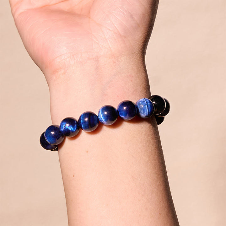 Pulsera de tranquilidad y amor con Buddha Stones que restauran la calma en colores fríos