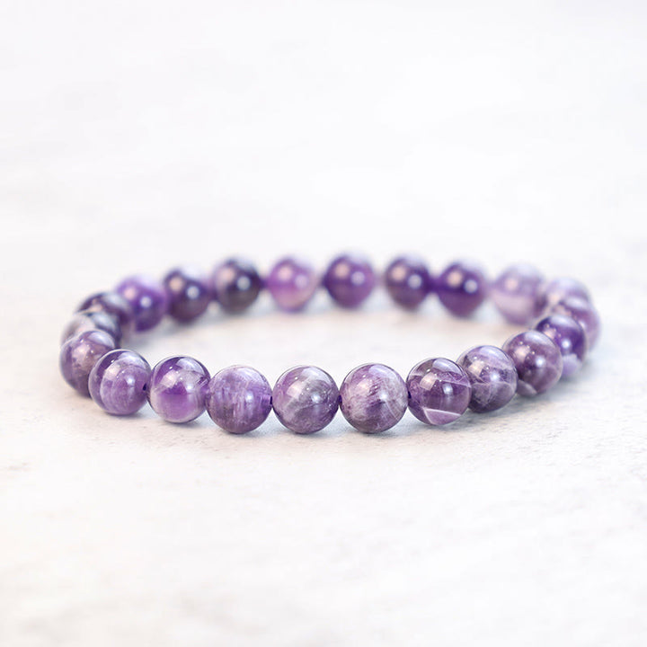 Pulsera de tranquilidad y amor con Buddha Stones que restauran la calma en colores fríos