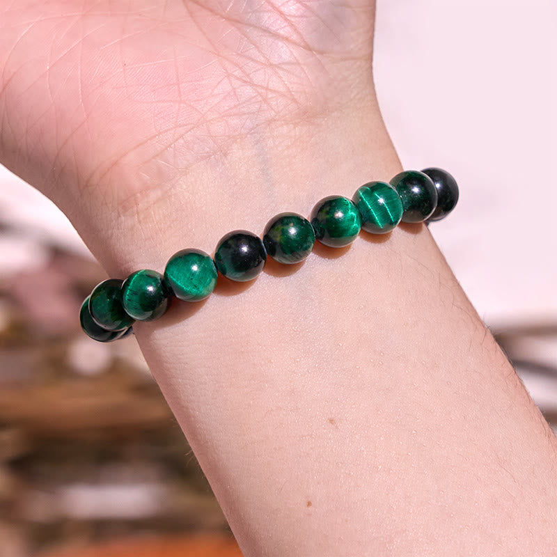 Pulsera de tranquilidad y amor con Buddha Stones que restauran la calma en colores fríos