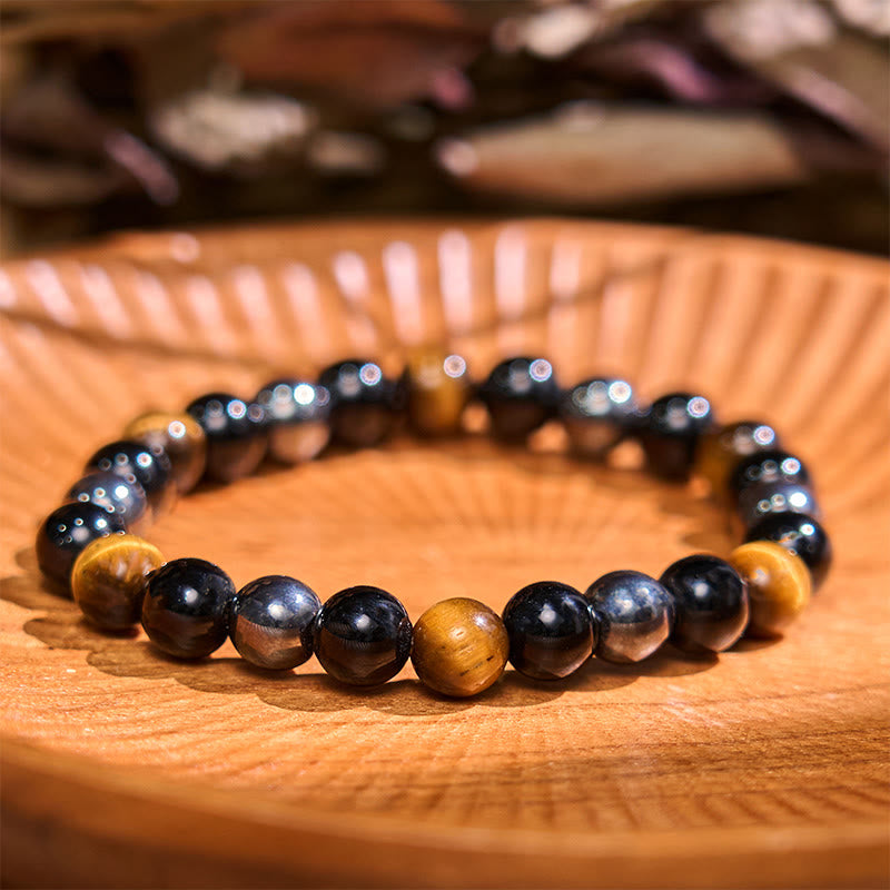 Pulsera de tranquilidad y amor con Buddha Stones que restauran la calma en colores fríos