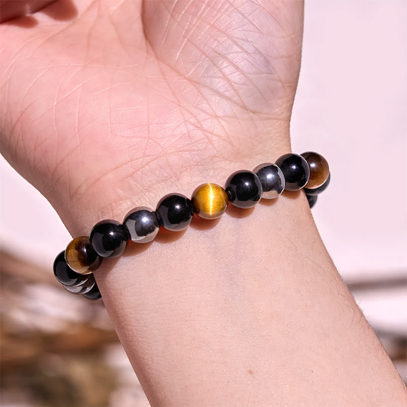 Pulsera de tranquilidad y amor con Buddha Stones que restauran la calma en colores fríos