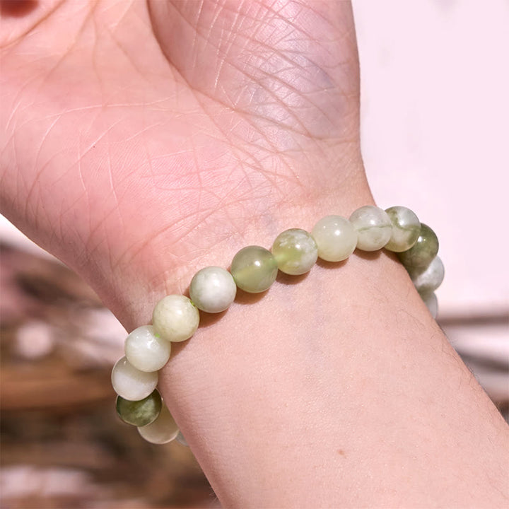 Pulsera de tranquilidad y amor con Buddha Stones que restauran la calma en colores fríos