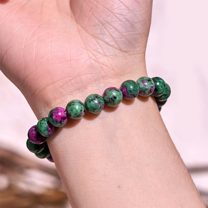 Pulsera de tranquilidad y amor con Buddha Stones que restauran la calma en colores fríos