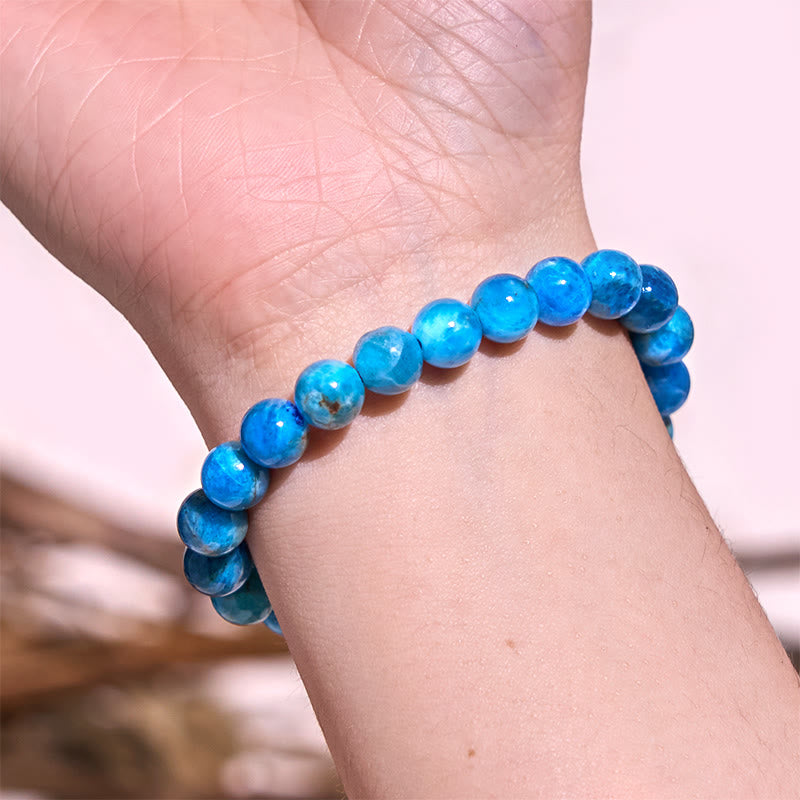 Pulsera de tranquilidad y amor con Buddha Stones que restauran la calma en colores fríos