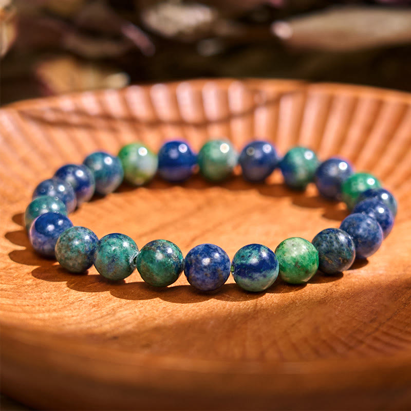 Pulsera de tranquilidad y amor con Buddha Stones que restauran la calma en colores fríos