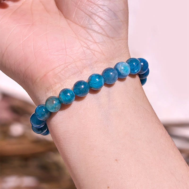 Pulsera de tranquilidad y amor con Buddha Stones que restauran la calma en colores fríos