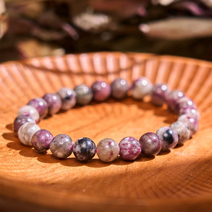Pulsera de tranquilidad y amor con Buddha Stones que restauran la calma en colores fríos