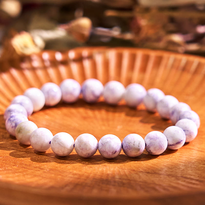 Pulsera de tranquilidad y amor con Buddha Stones que restauran la calma en colores fríos