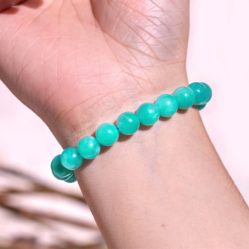 Pulsera de tranquilidad y amor con Buddha Stones que restauran la calma en colores fríos