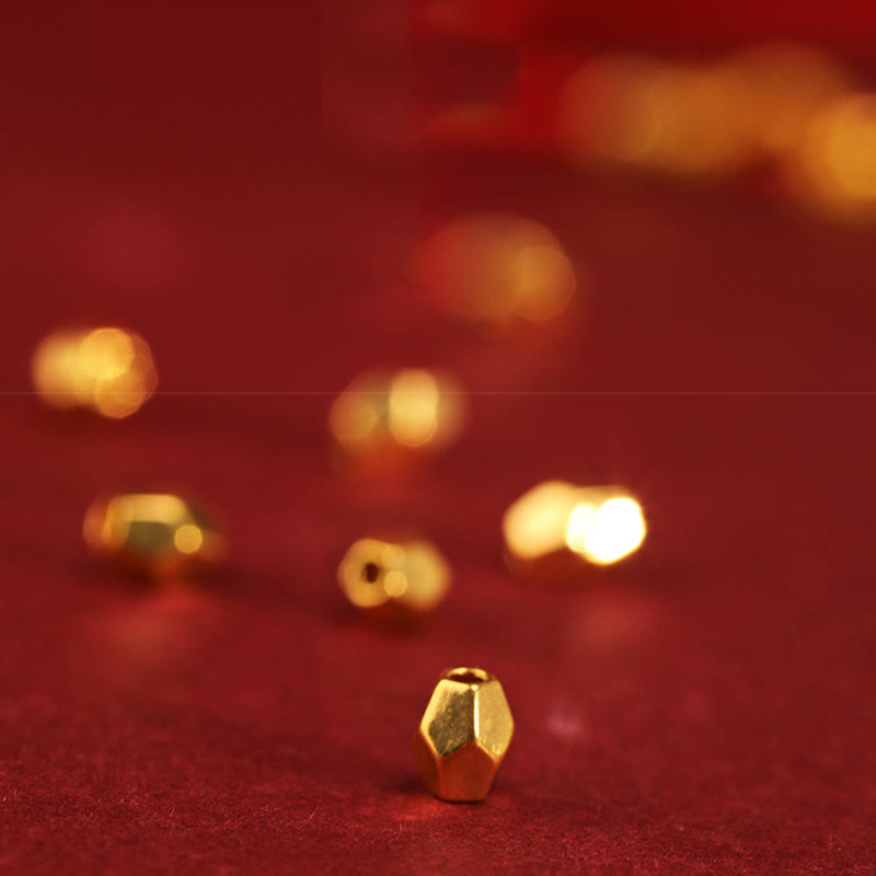 Pulsera trenzada para el tobillo con Buddha Stones en oro 999 y año de la serpiente, hecha a mano, con la fuerza y ​​la suerte - image 13