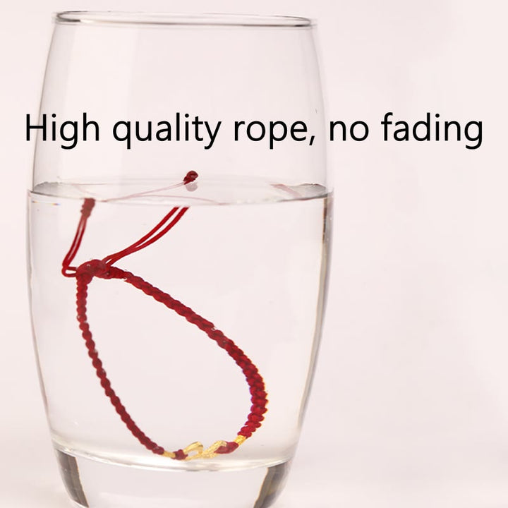 Pulsera de la suerte hecha a mano con nudo infinito eterno del año de la serpiente en oro 999 con Buddha Stones - image 3