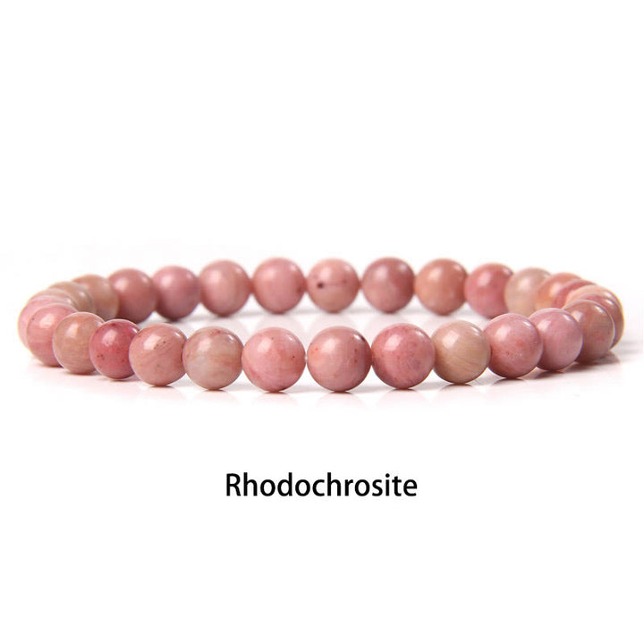 Pulsera protectora con cuentas de ojo de tigre rojo y Buddha Stones de 6 mm y cristales de varias piedras con purpurina negra