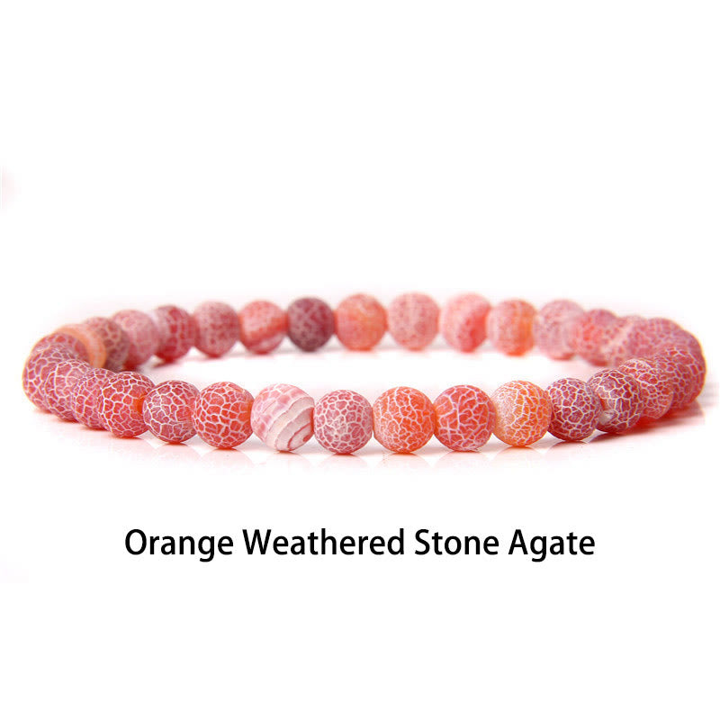 Pulsera protectora con cuentas de ojo de tigre rojo y Buddha Stones de 6 mm y cristales de varias piedras con purpurina negra