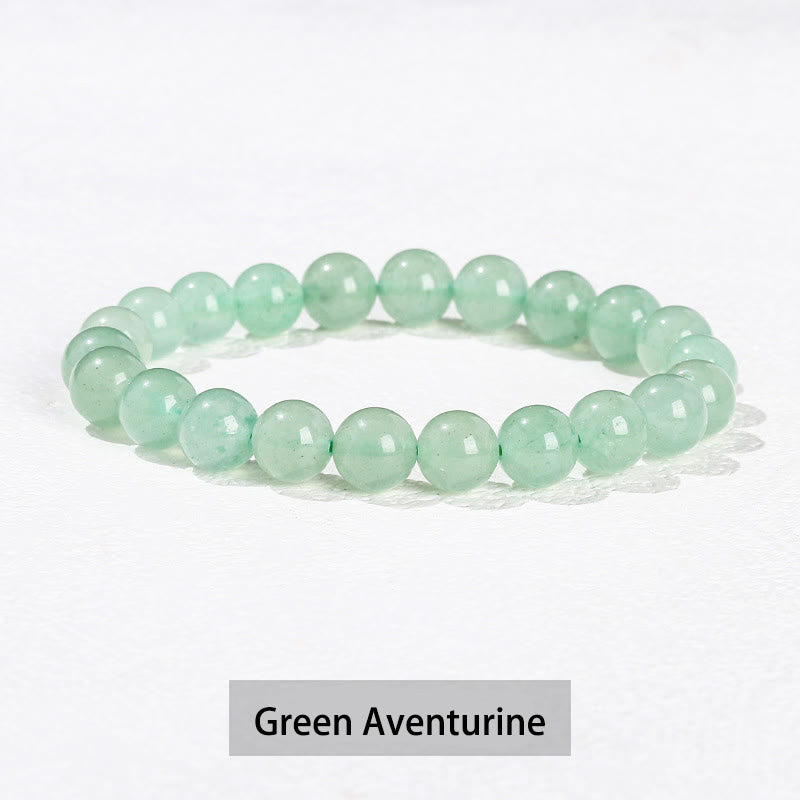 Pulsera curativa de cuarzo rosa, amatista, aventurina verde y varias piedras de cristal de Buddha Stones - Aventurina verde - 10 mm (circunferencia de la muñeca 14-16 cm) - image 10