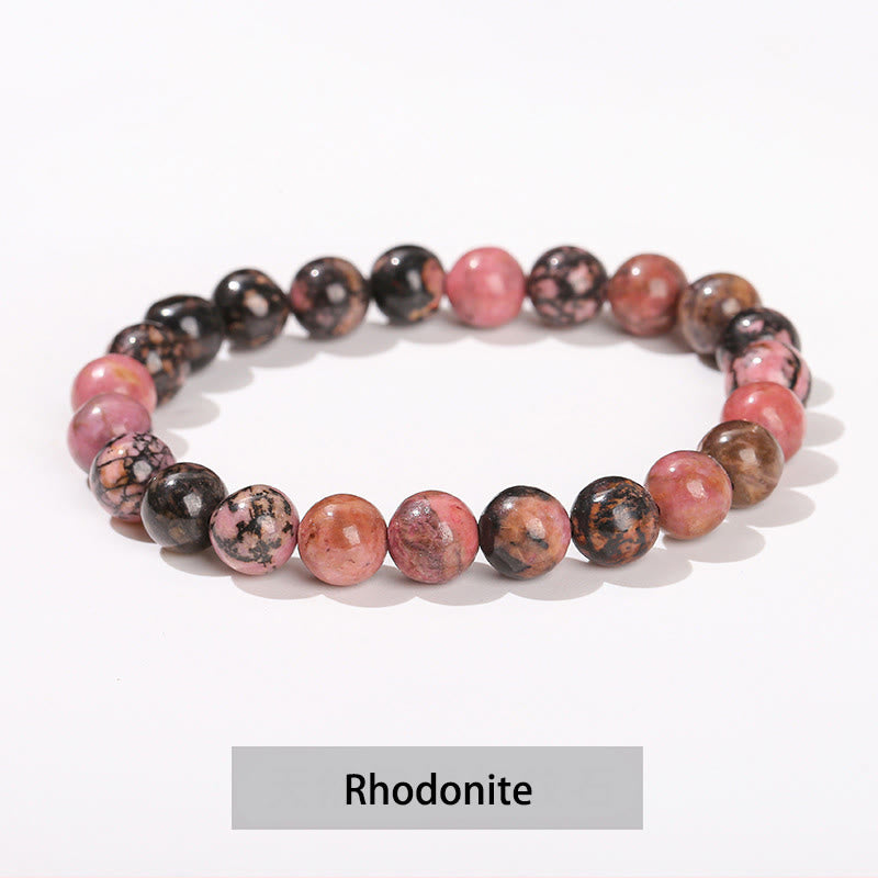 Pulsera curativa de cuarzo rosa, amatista, aventurina verde y varias piedras de cristal de Buddha Stones - image 34