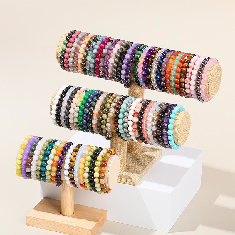 Pulsera curativa de cuarzo rosa, amatista, aventurina verde y varias piedras de cristal de Buddha Stones - image 2
