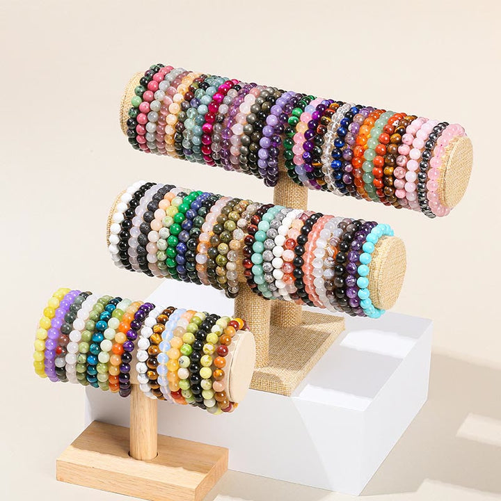 Pulsera curativa de cuarzo rosa, amatista, aventurina verde y varias piedras de cristal de Buddha Stones - image 2