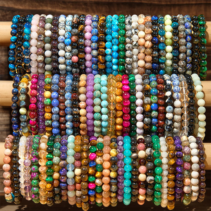 Pulsera de la calma con piedra de Buda, varios cristales, malaquita, lazurita, lapislázuli y hemimorfita. - image 0