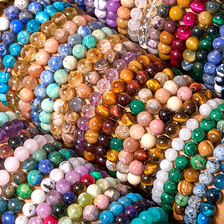 Pulsera de la calma con piedra de Buda, varios cristales, malaquita, lazurita, lapislázuli y hemimorfita. - image 1