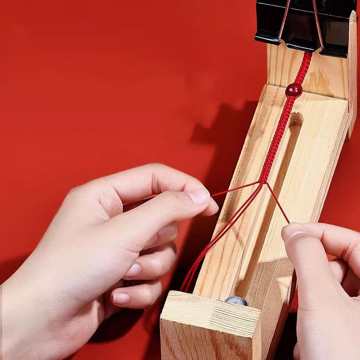 Pulsera de la suerte con el personaje Fu hecha a mano con hilo rojo trenzado y piedras de Buddha Stones en plata de ley 925 - image 10