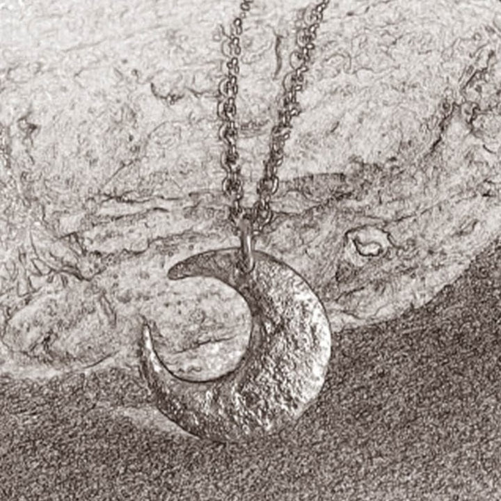 Collar con colgante de equilibrio de luna de plata de ley 999 con Buddha Stones - image 4