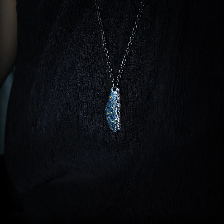 Colgante de plata de ley 999 con forma de Osa Mayor y Buddha Stones