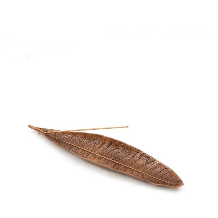 Quemador de incienso curativo con hojas orientales de aleación de Buddha Stones - image 10