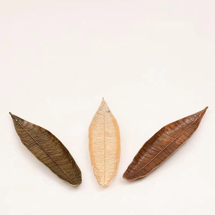 Quemador de incienso curativo con hojas orientales de aleación de Buddha Stones - image 13