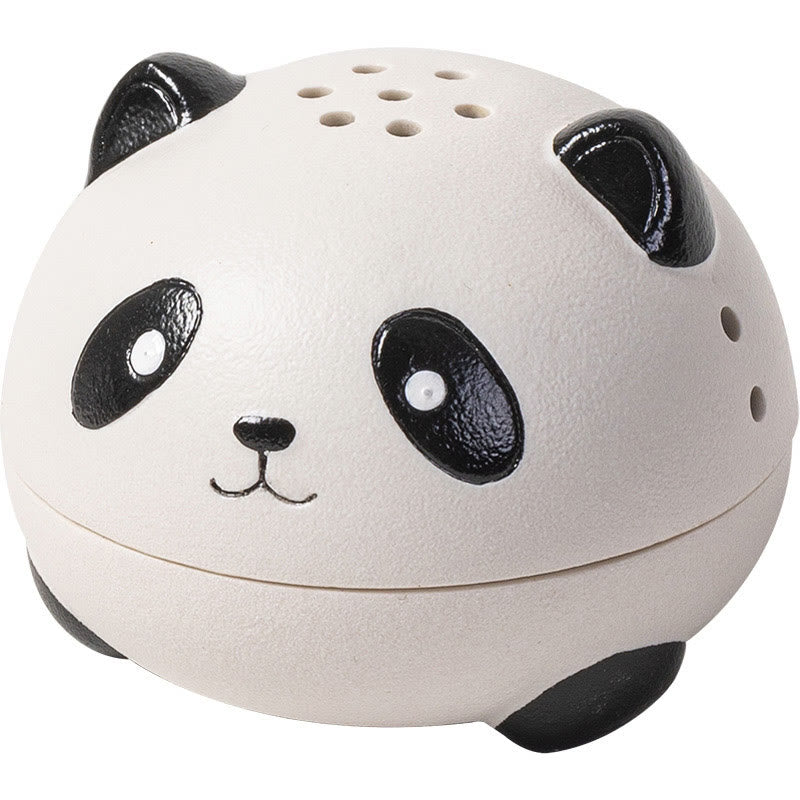 Quemador de incienso de cerámica curativo con forma de panda y Buddha Stones para decoración de escritorio
