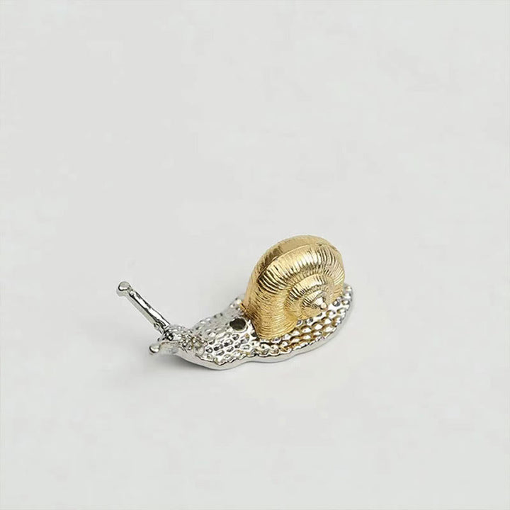 Quemador de incienso curativo con forma de tortuga y caracol de aleación de Buddha Stones, decoración de escritorio
