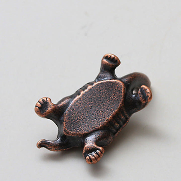 Quemador de incienso curativo con forma de tortuga y caracol de aleación de Buddha Stones, decoración de escritorio