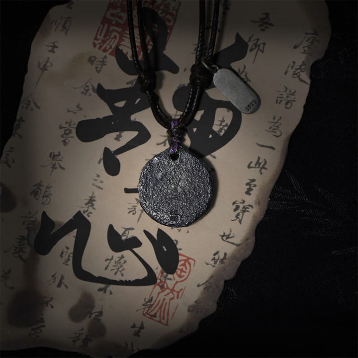 Colgante de collar de armonía con diseño de Tai Chi Yin Yang de plata de ley 999 con Buddha Stones