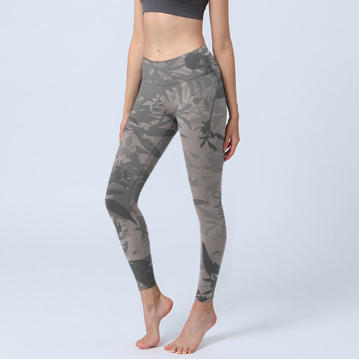 Leggings de yoga para mujer con estampado de Buddha Stones - Gris - US18，UK/AU22，EU50 (4XL) - image 0