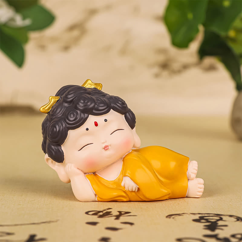 Estatua de resina de Buddha Stones Amitabha con loto para meditación y piedras de Buda, decoración del hogar con compasión