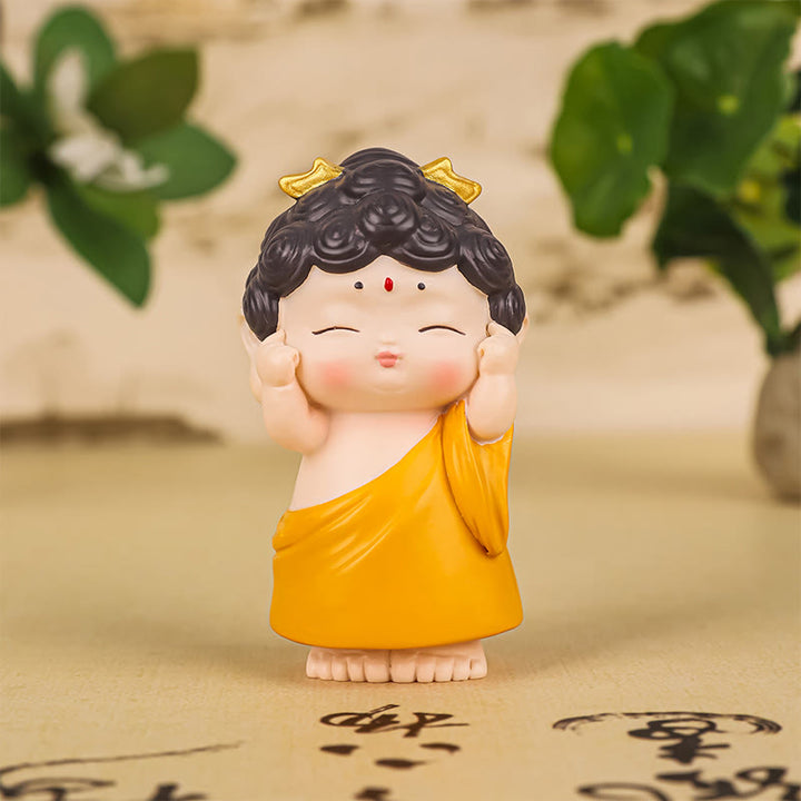Estatua de resina de Buddha Stones Amitabha con loto para meditación y piedras de Buda, decoración del hogar con compasión