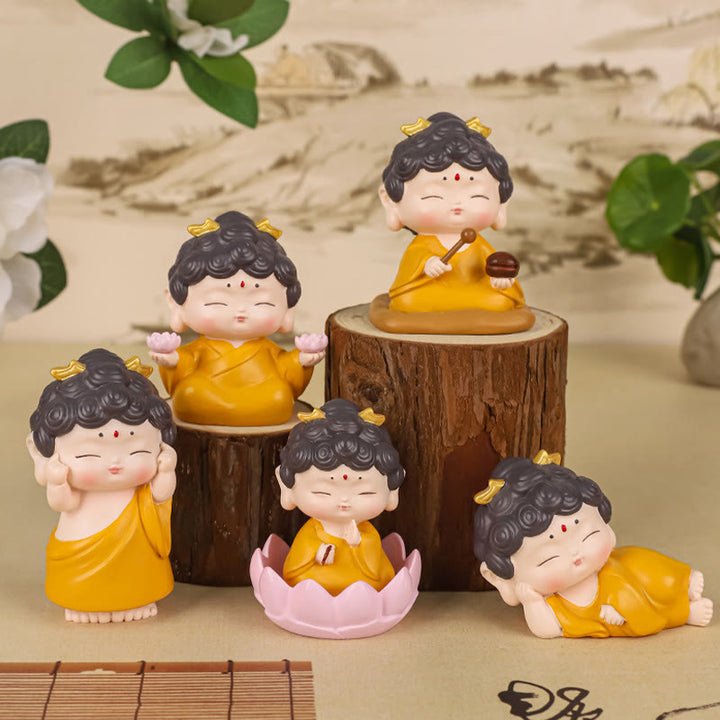 Estatua de resina de Buddha Stones Amitabha con loto para meditación y piedras de Buda, decoración del hogar con compasión