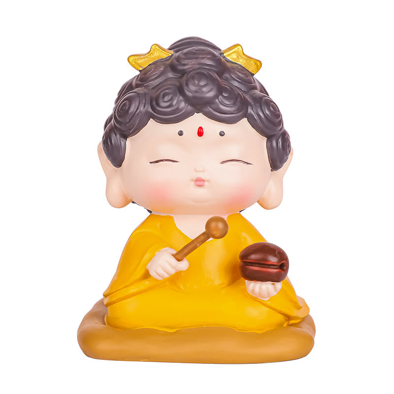 Estatua de resina de Buddha Stones Amitabha con loto para meditación y piedras de Buda, decoración del hogar con compasión