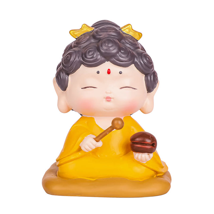 Estatua de resina de Buddha Stones Amitabha con loto para meditación y piedras de Buda, decoración del hogar con compasión