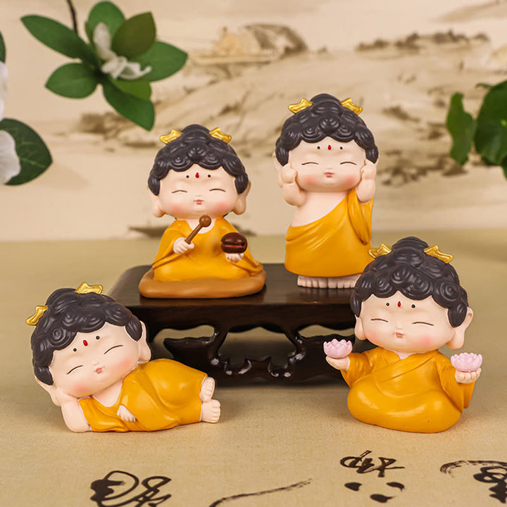 Estatua de resina de Buddha Stones Amitabha con loto para meditación y piedras de Buda, decoración del hogar con compasión