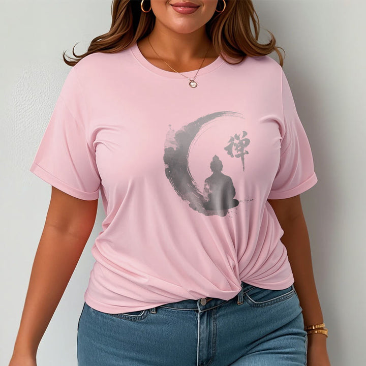 Camiseta de algodón con estampado de Buddha Stones de Buda - image 9
