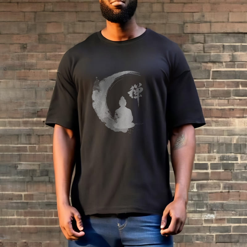 Camiseta de algodón con estampado de Buddha Stones de Buda - image 8
