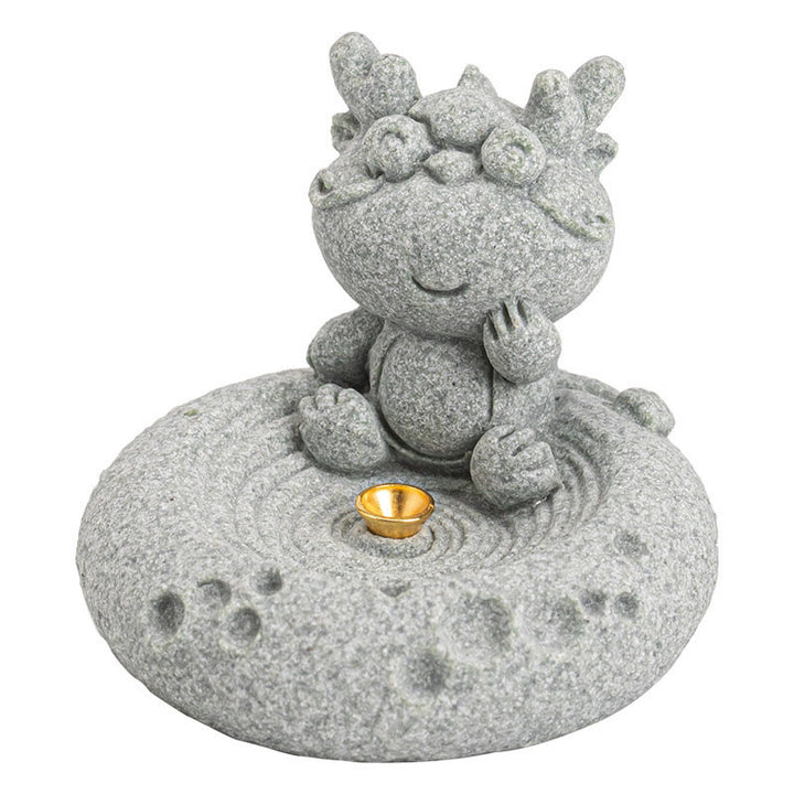 Quemador de incienso curativo con Buddha Stones y zodíaco chino para decoración de escritorio
