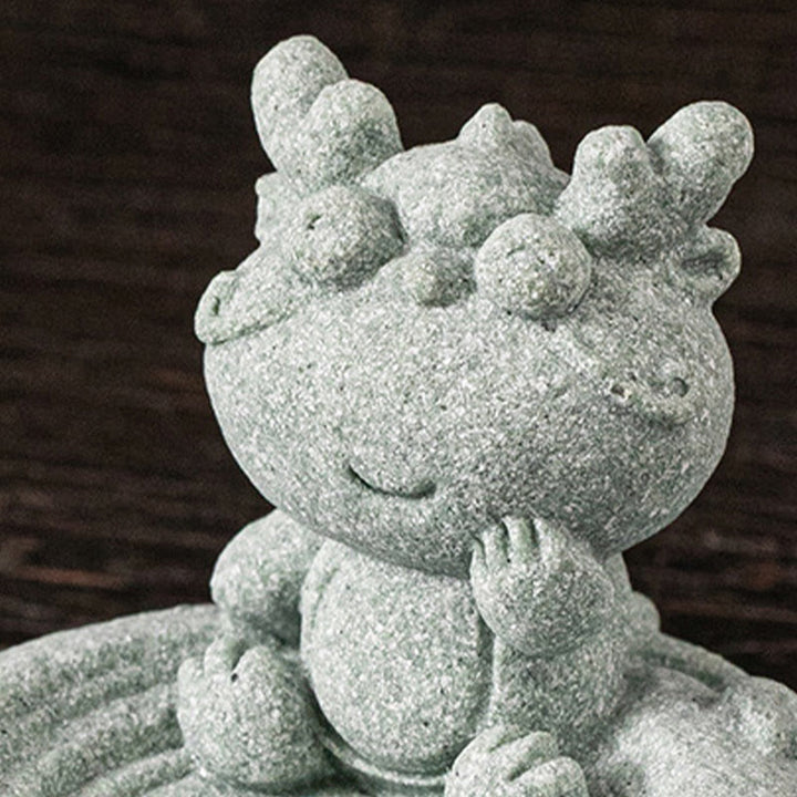 Quemador de incienso curativo con Buddha Stones y zodíaco chino para decoración de escritorio