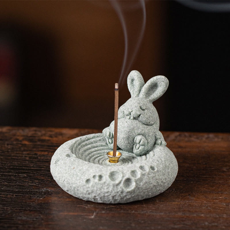 Quemador de incienso curativo con Buddha Stones y zodíaco chino para decoración de escritorio